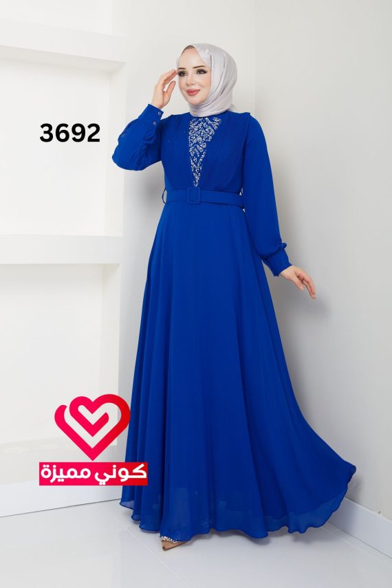 فستان 3692 نيلي