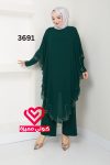 طقم بنطلون 3691 زيتي