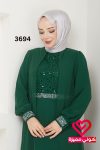 فستان 3694 زيتي