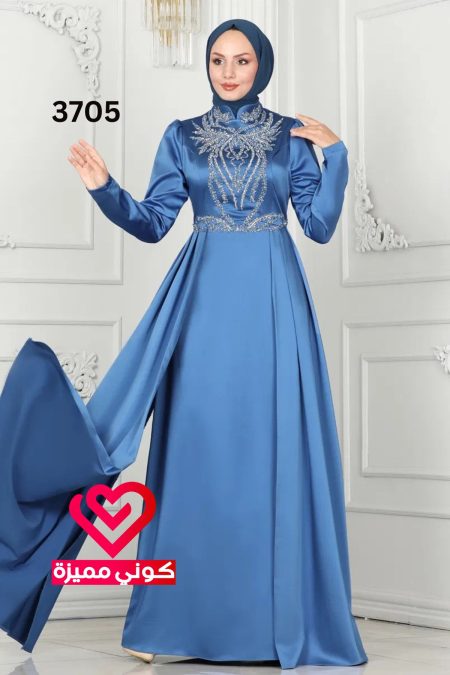 فستان 3705 سماوي