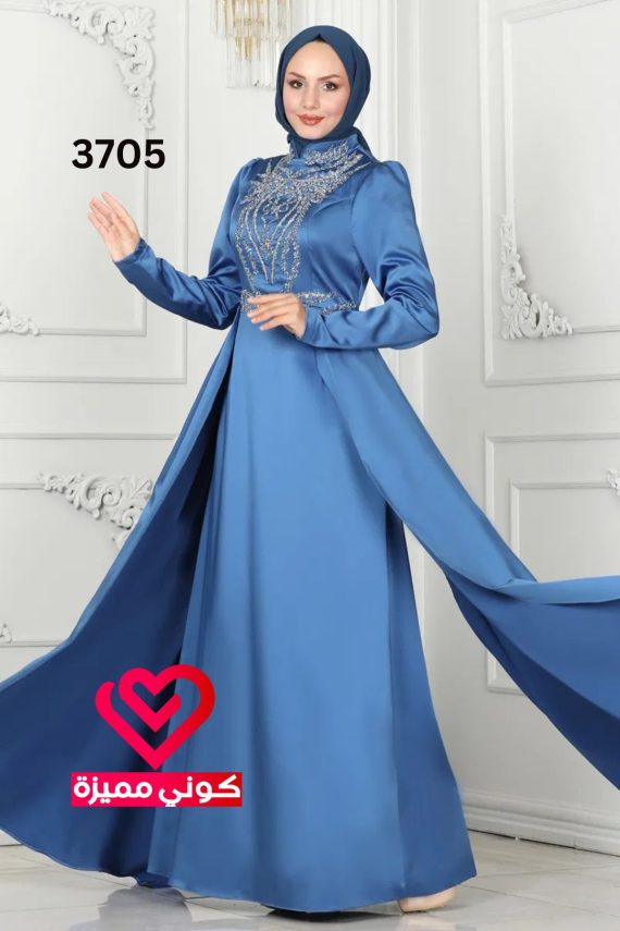 فستان 3705 سماوي