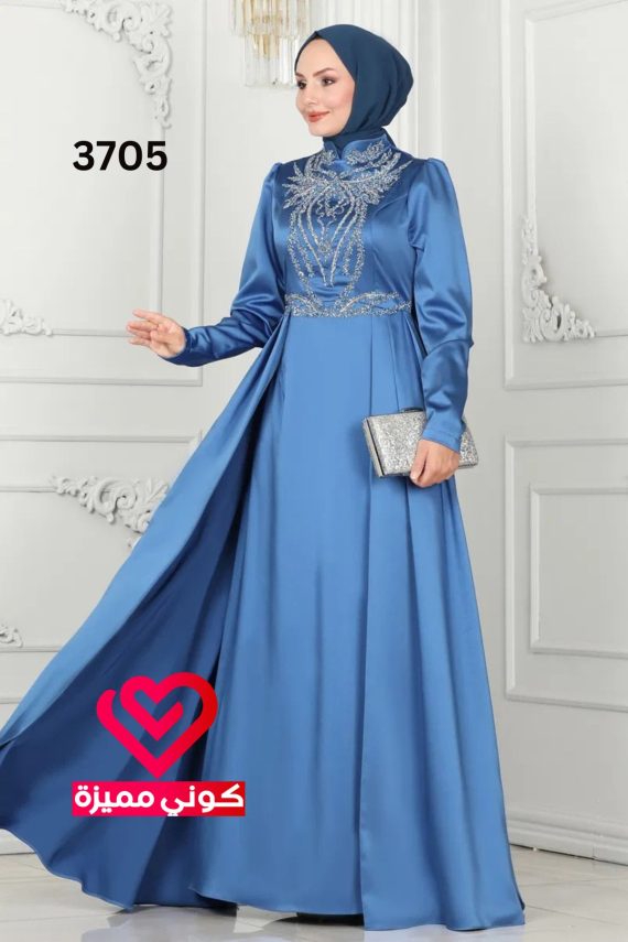 فستان 3705 سماوي