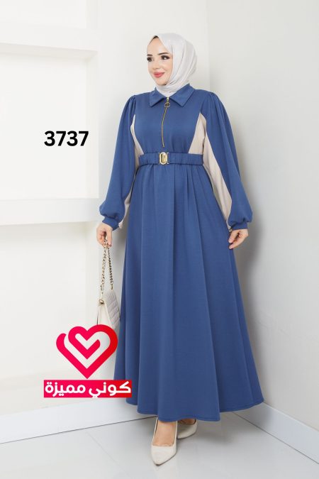 فستان 3737 ازرق
