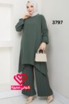 طقم 3797 فستقي غامق