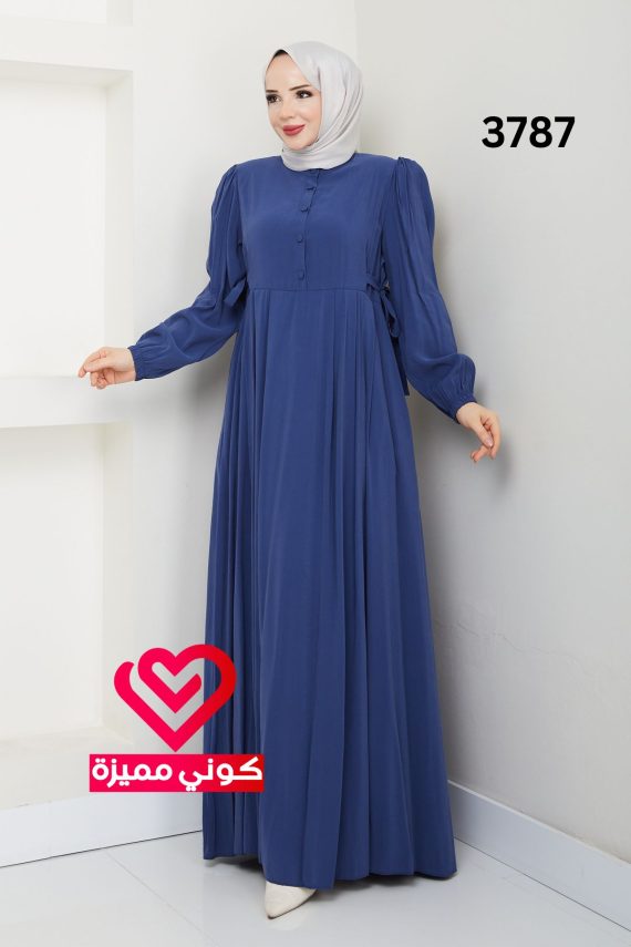 فستان 3787 ازرق