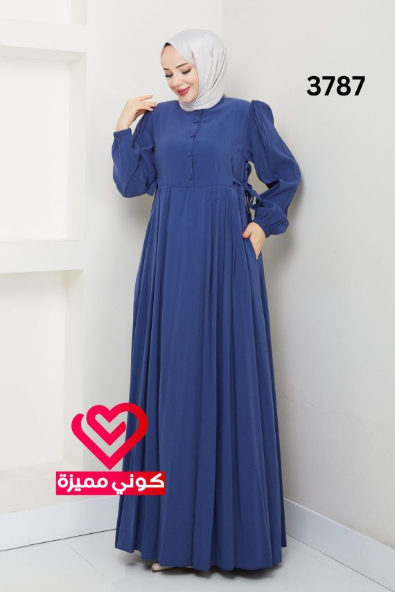 فستان 3787 ازرق