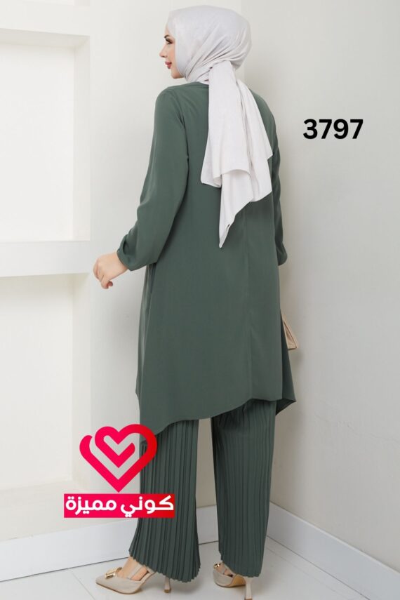 طقم 3797 فستقي غامق
