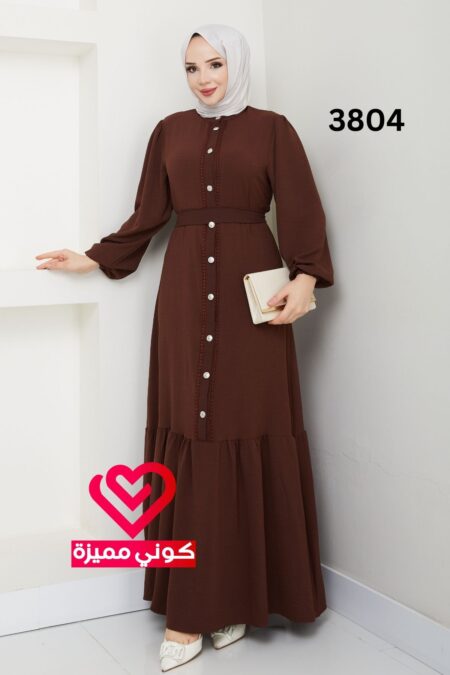 فستان 3804 بني