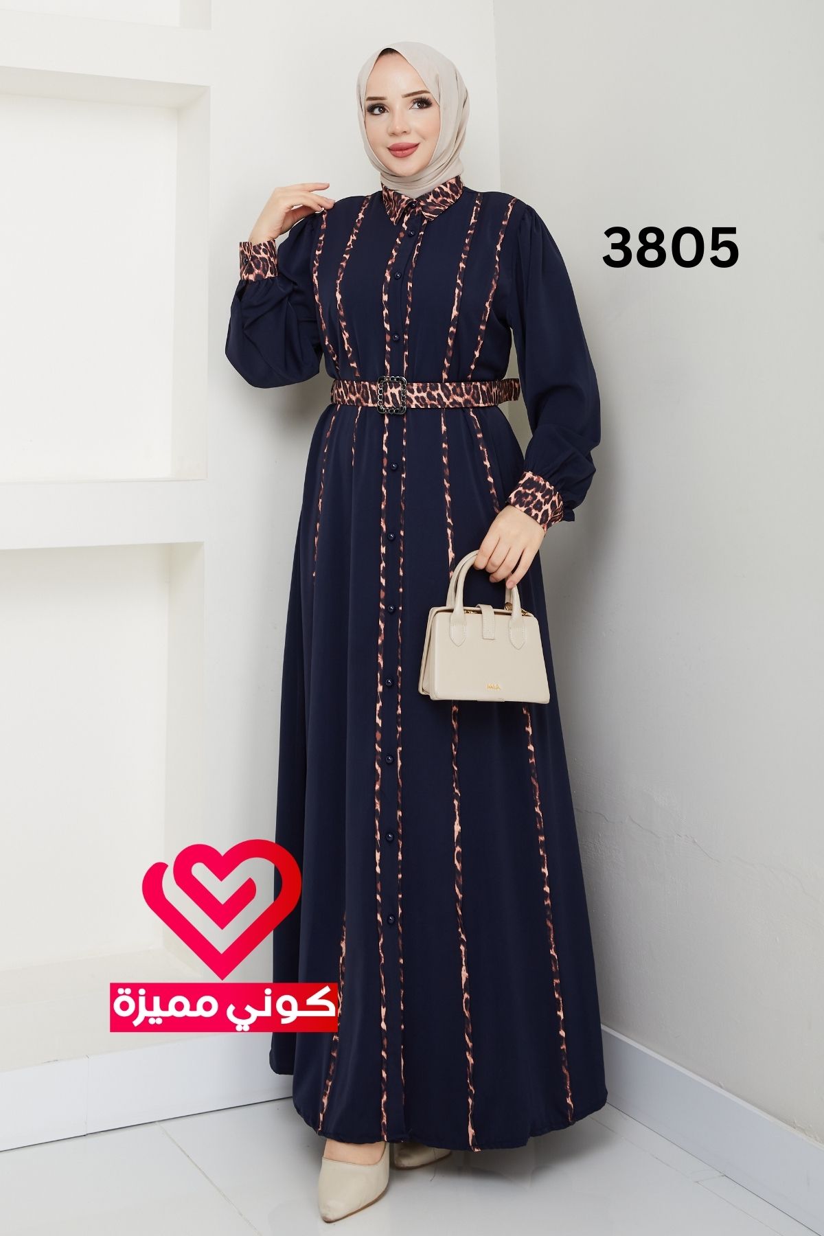فستان 3805 كحلي