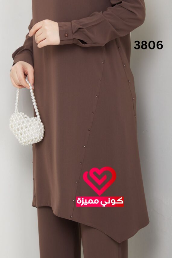 طقم 3806 بيج غامق
