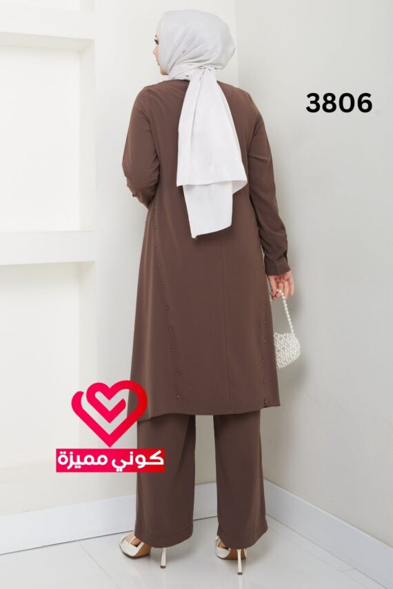 طقم 3806 بيج غامق
