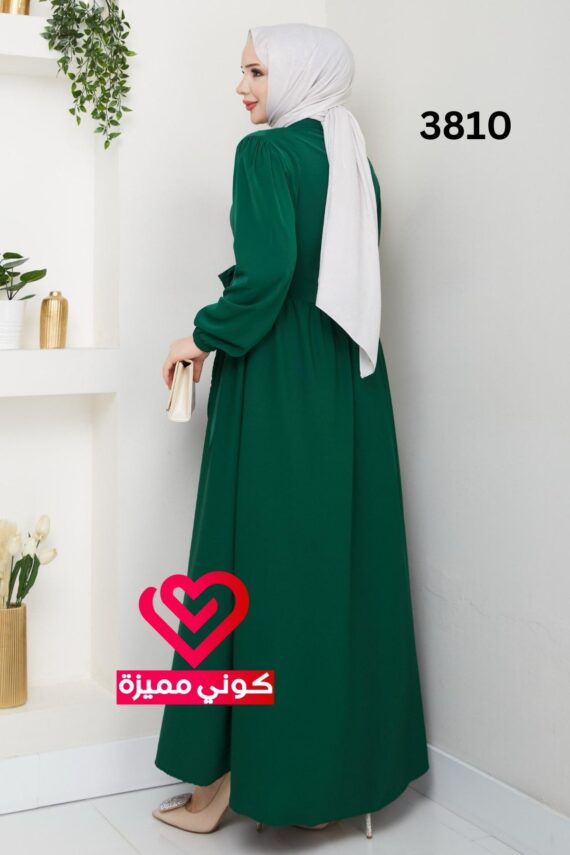 فستان 3810 زيتي