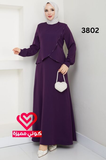 فستان 3802 ليلكي