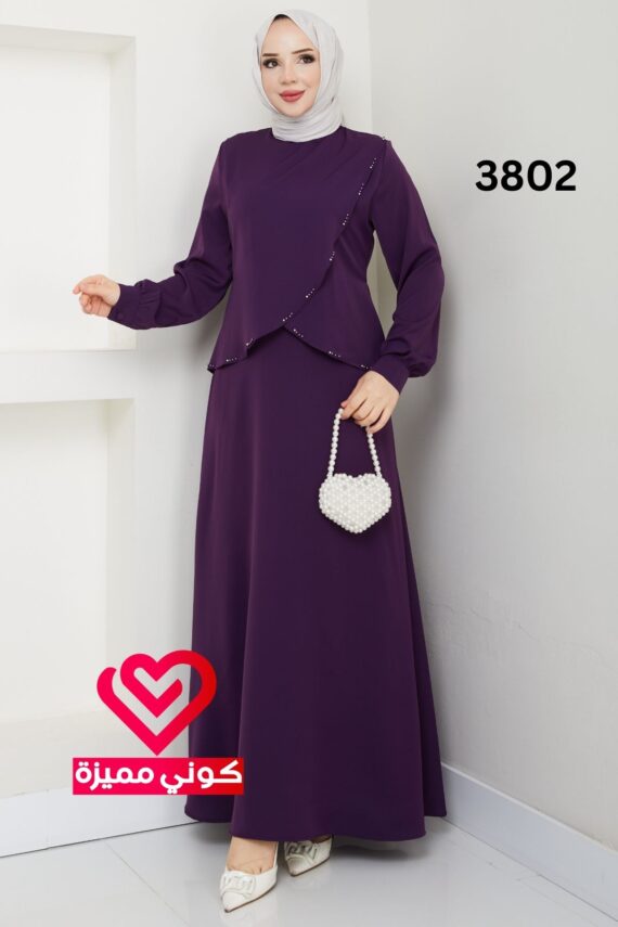فستان 3802 ليلكي