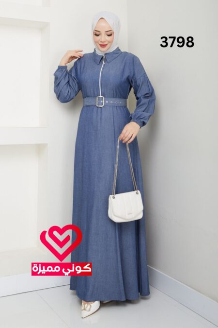 فستان 3798 ازرق