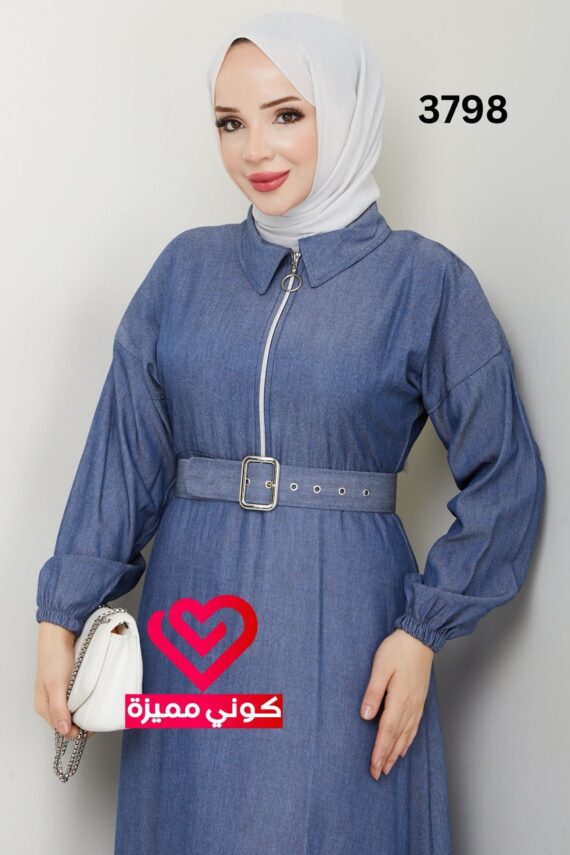 فستان 3798 ازرق