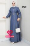 فستان 3798 ازرق