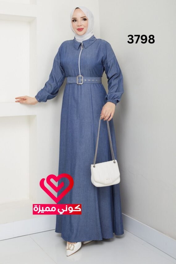 فستان 3798 ازرق