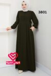 فستان 3801 زيتي