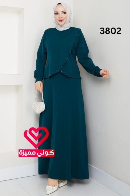 فستان 3802 تركواز