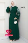 فستان 3803 زيتي