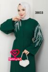 فستان 3803 زيتي