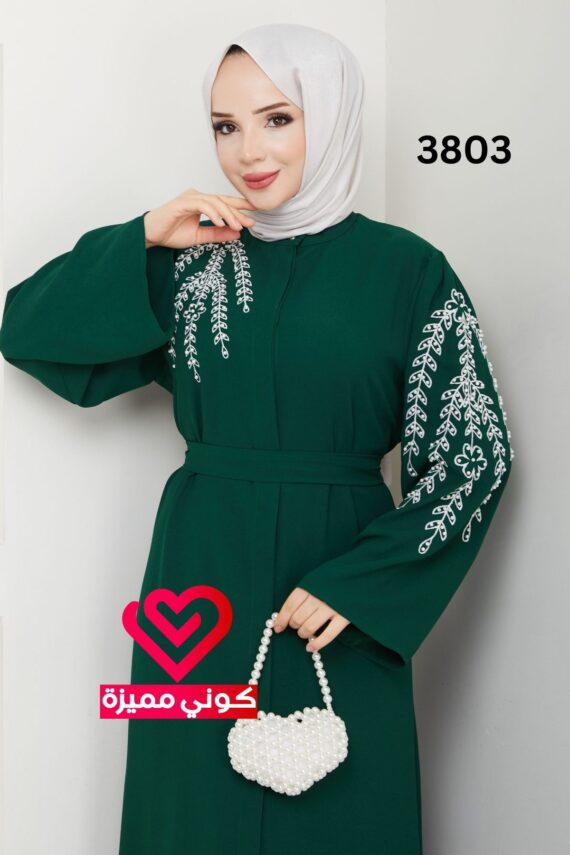 فستان 3803 زيتي