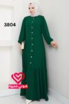 فستان 3804 زيتي