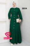 فستان 3804 زيتي