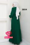 فستان 3804 زيتي