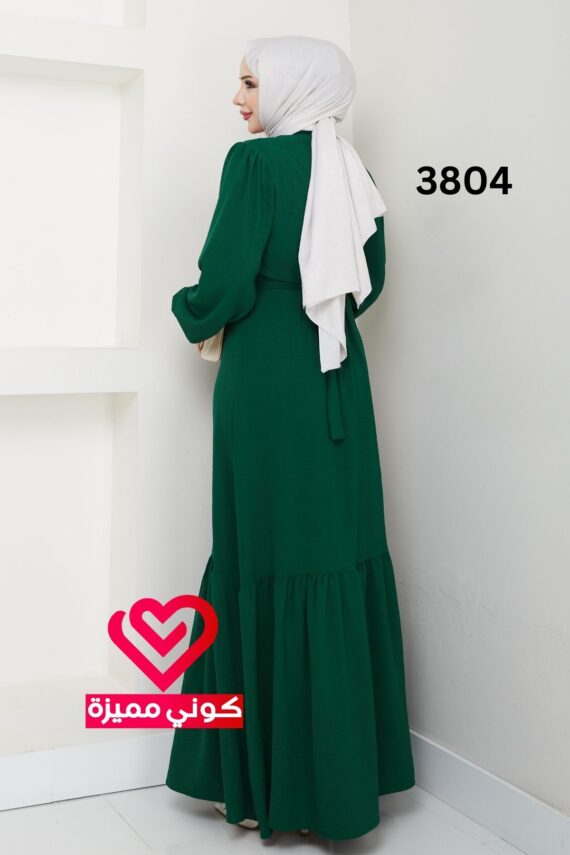 فستان 3804 زيتي