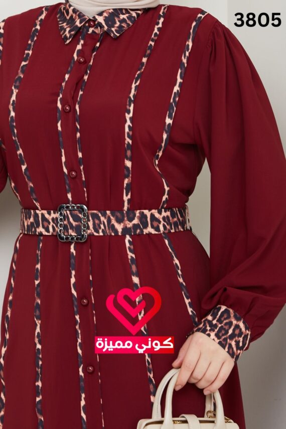 فستان 3805 خمري