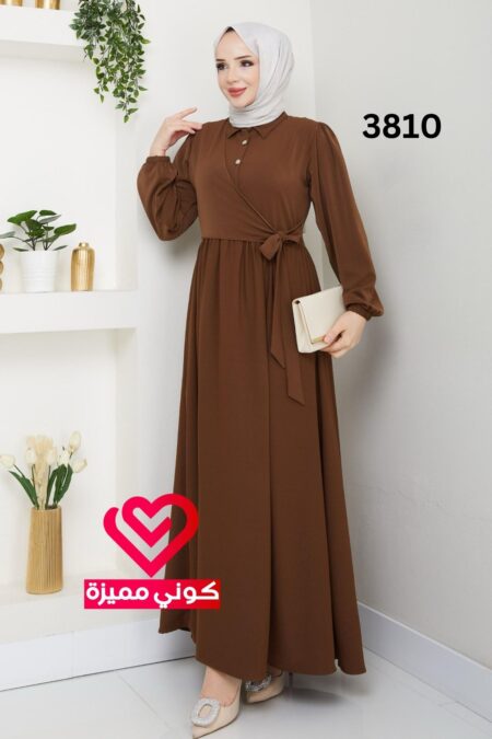 فستان 3810 بني