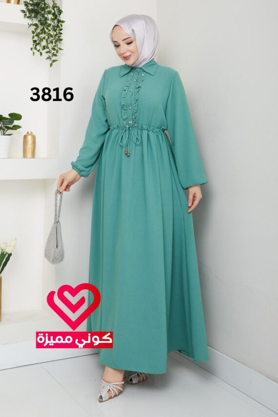 فستان 3816 فستقي