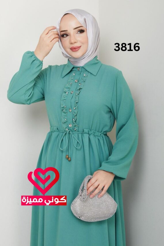 فستان 3816 فستقي