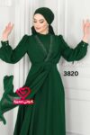 فستان 3820 زيتي