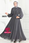 فستان 3820 رمادي