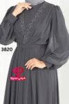 فستان 3820 رمادي
