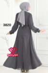 فستان 3820 رمادي