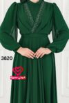 فستان 3820 زيتي