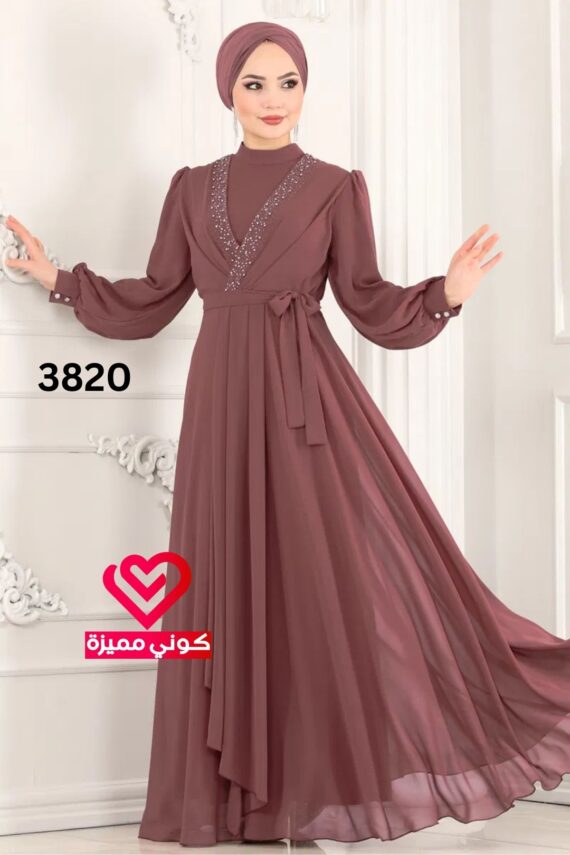 فستان 3820 زهري