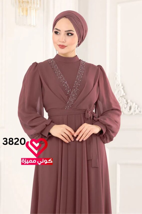 فستان 3820 زهري