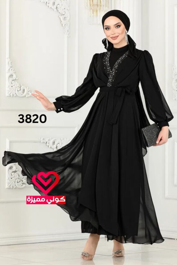 فستان 3820 اسود