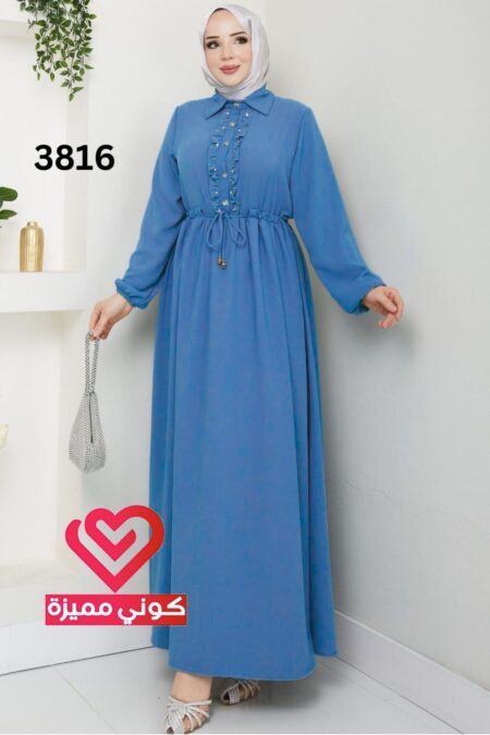 فستان 3816 ازرق