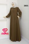 فستان 3801 عسلي