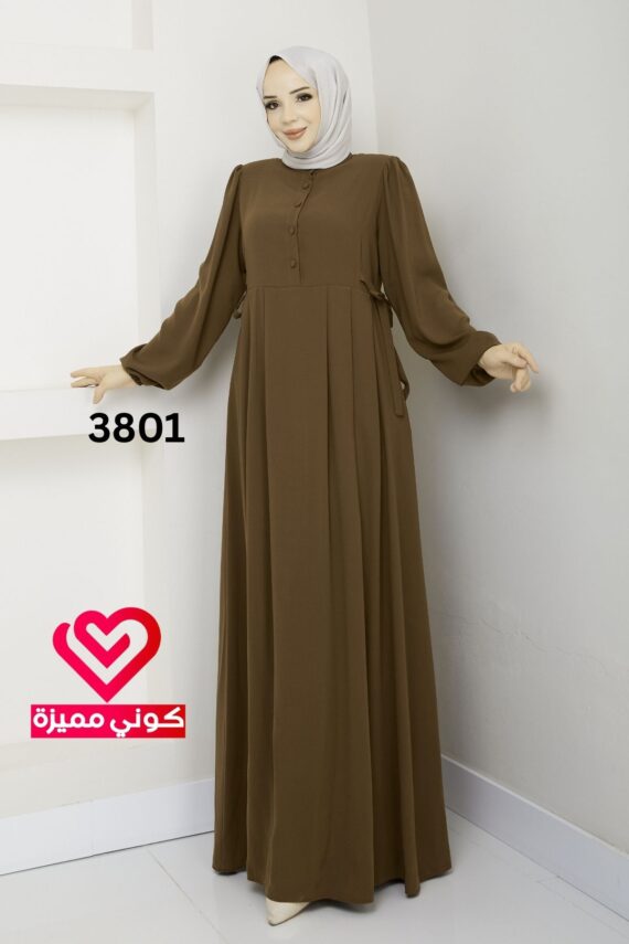 فستان 3801 عسلي