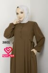 فستان 3801 عسلي
