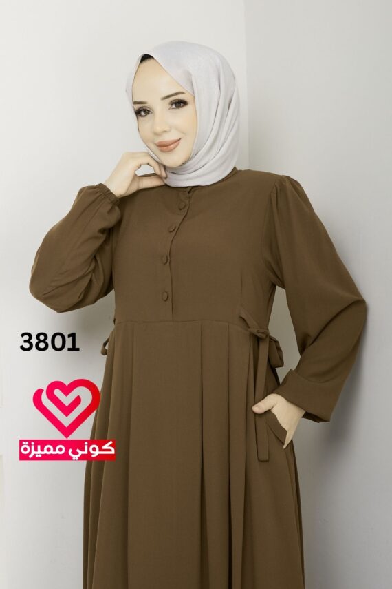 فستان 3801 عسلي
