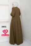 فستان 3801 عسلي