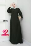 فستان 3801 زيتي